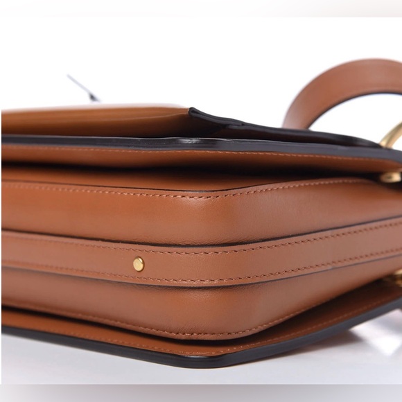 Chloé Roy Patent Leather Shoulder Bag in Caramel - Picture 5 of 10